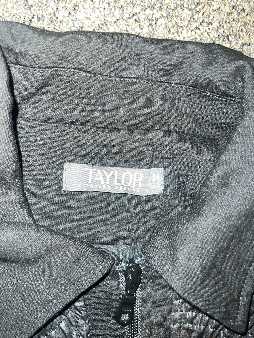 Taylor Brooke Black Quilted Zip-Up Jacket - photo 2