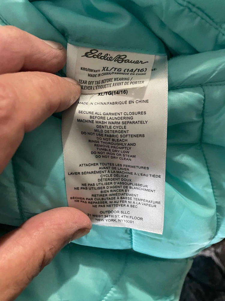 Eddie Bauer Kids Turquoise Puffer Jacket - photo 4