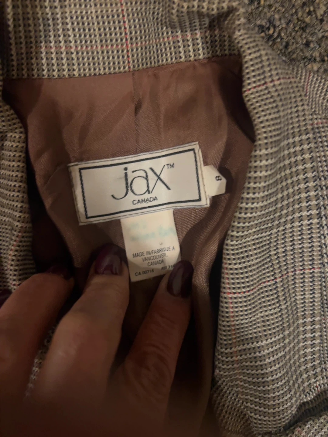 JAX Plaid Double-Breasted Blazer - photo 2