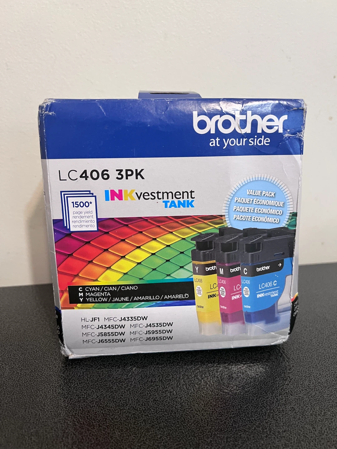 🖨️ Brother Genuine LC406 3-Pack Ink Cartridges – Brand New