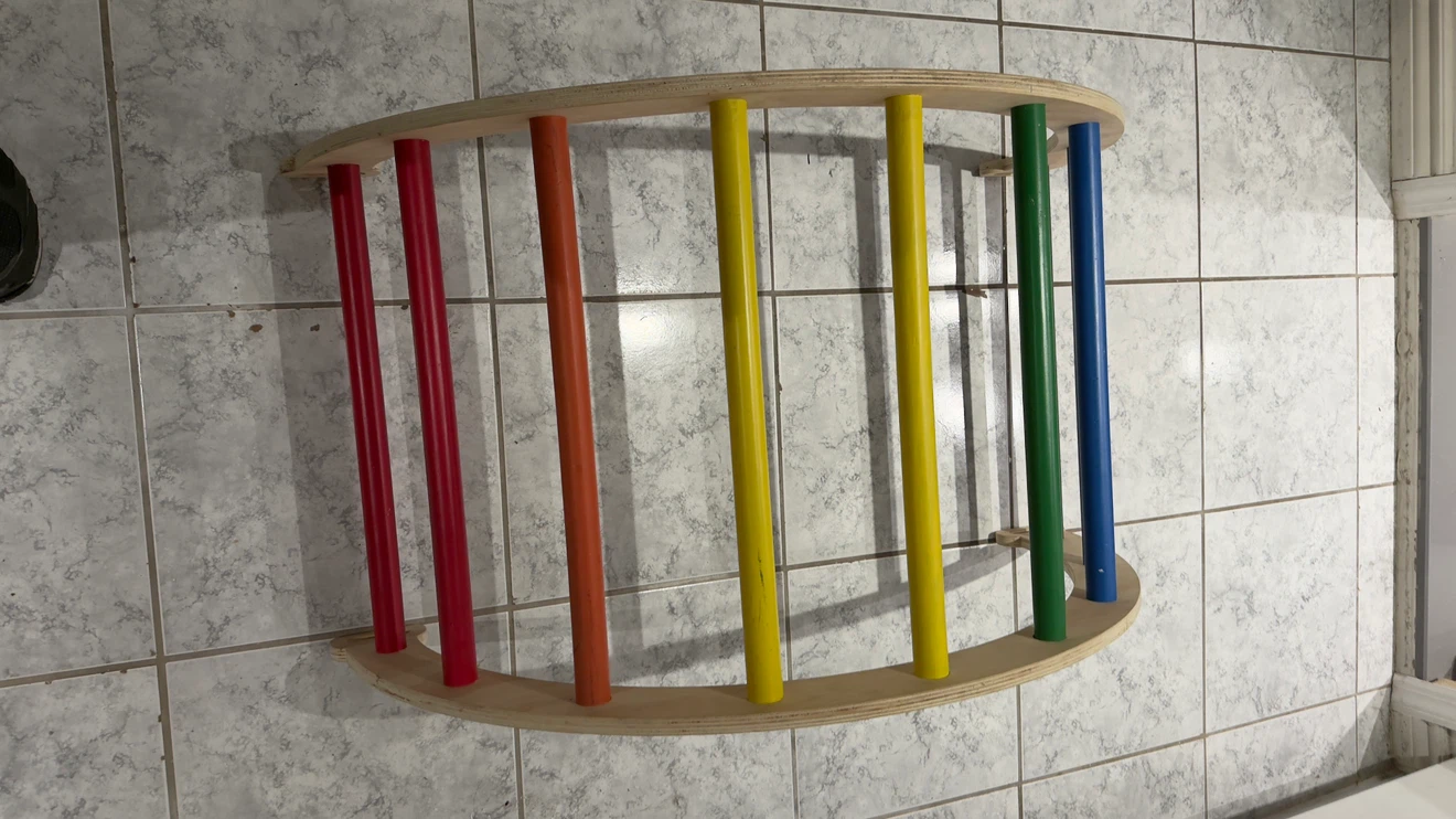 Kids Wooden Climbing Triangle and Arch Set - photo 2