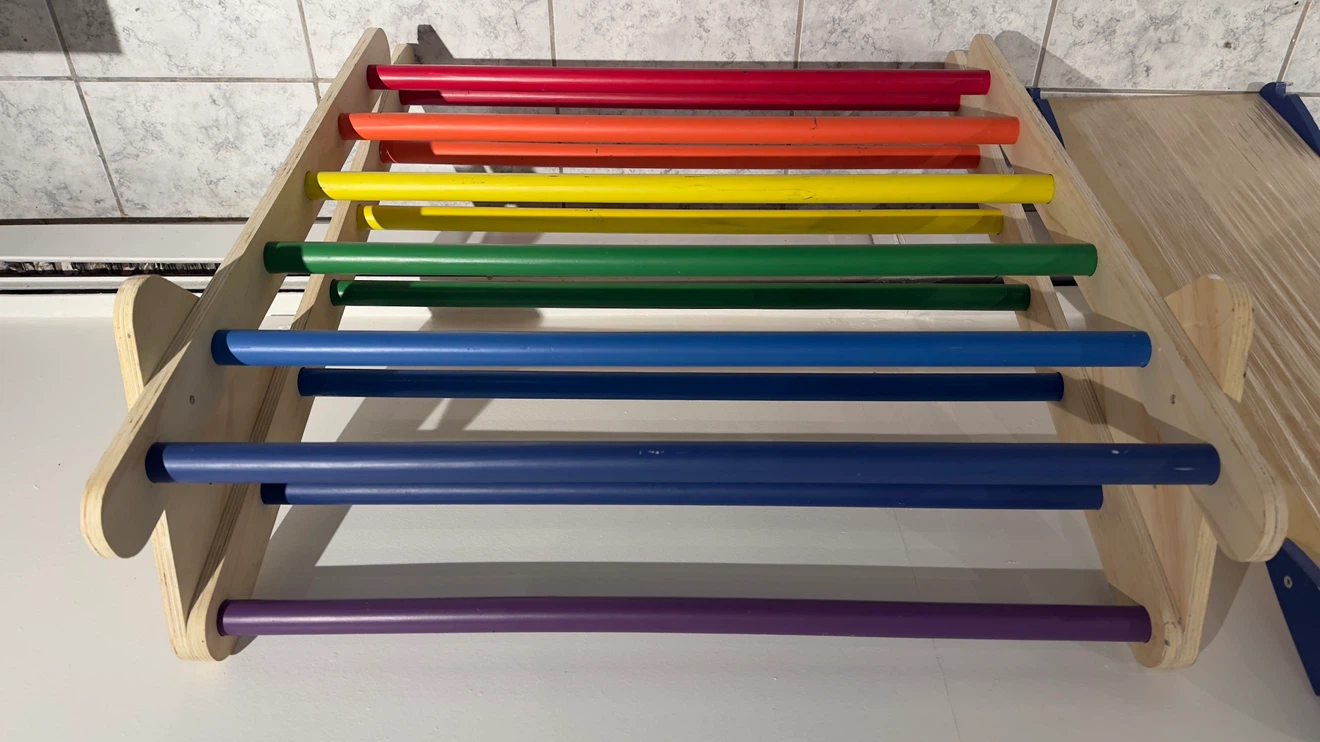 Kids Wooden Climbing Triangle and Arch Set - photo 3