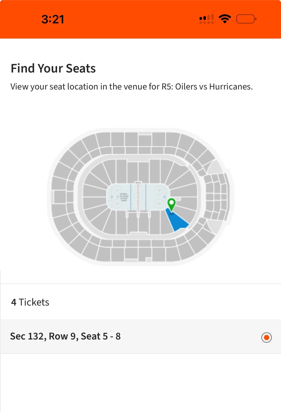 4 Oilers vs Hurricanes Tickets - Oct 22, 2026