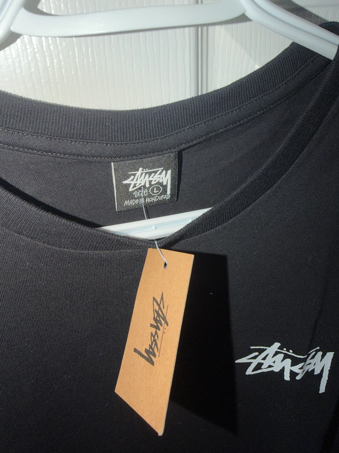 Stüssy Basic Logo T-Shirt - Black, Size L - photo 2