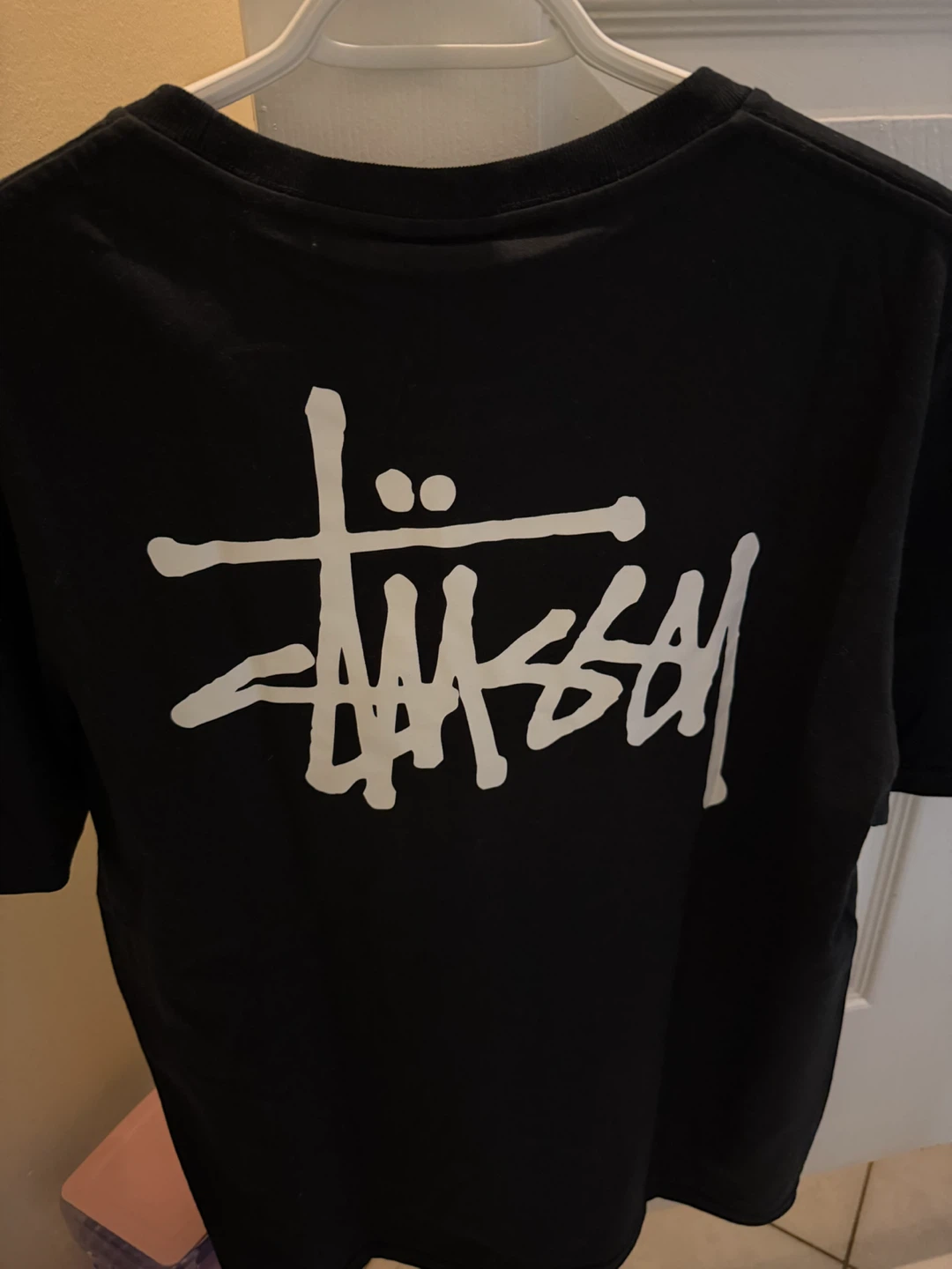 Stüssy Basic Logo T-Shirt - Black, Size L - photo 3