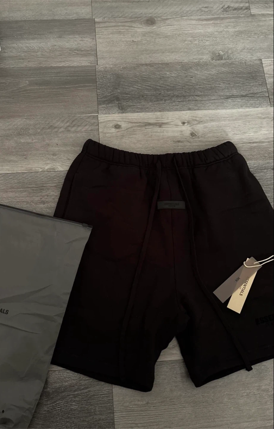Fear of God Essentials Black Shorts