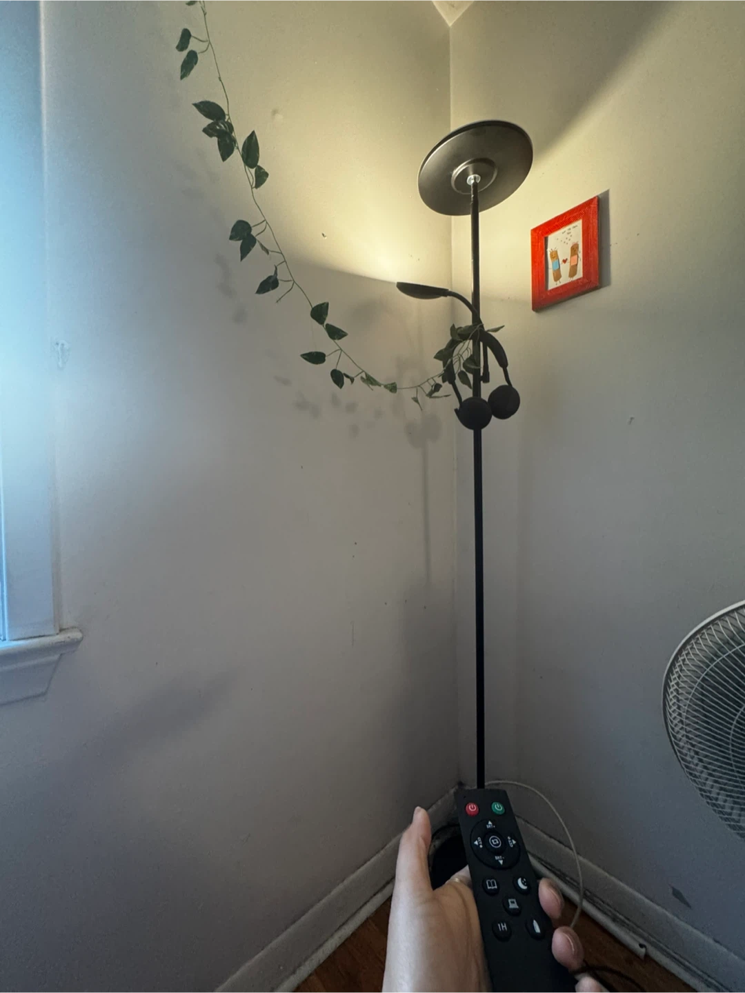 Modern Black LED Floor Lamp with Remote - photo 3