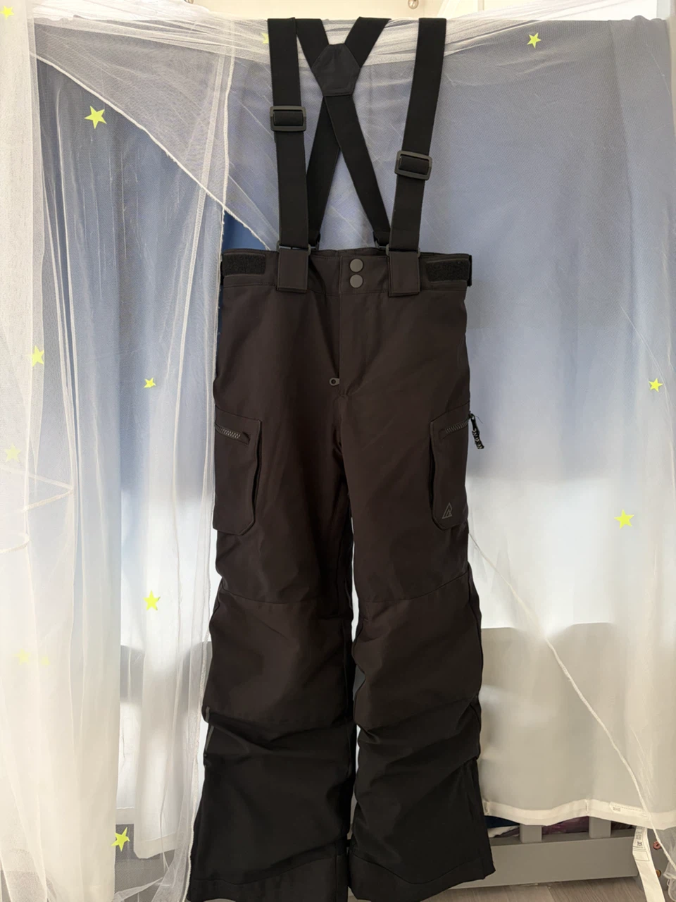 Ripzone Ski Pants with Suspenders Black