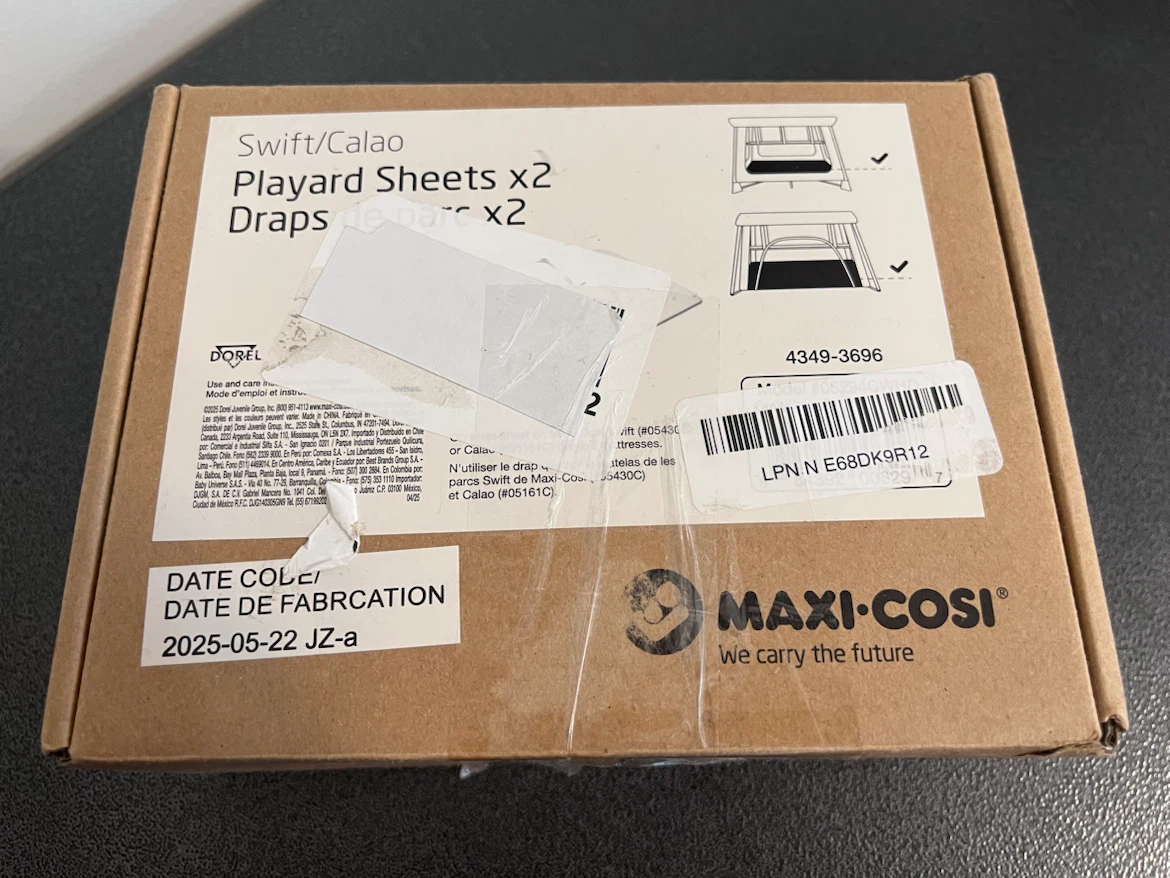 🤍 Maxi-Cosi Swift/Calao Playard Sheets – 2 Pack – BRAND NEW