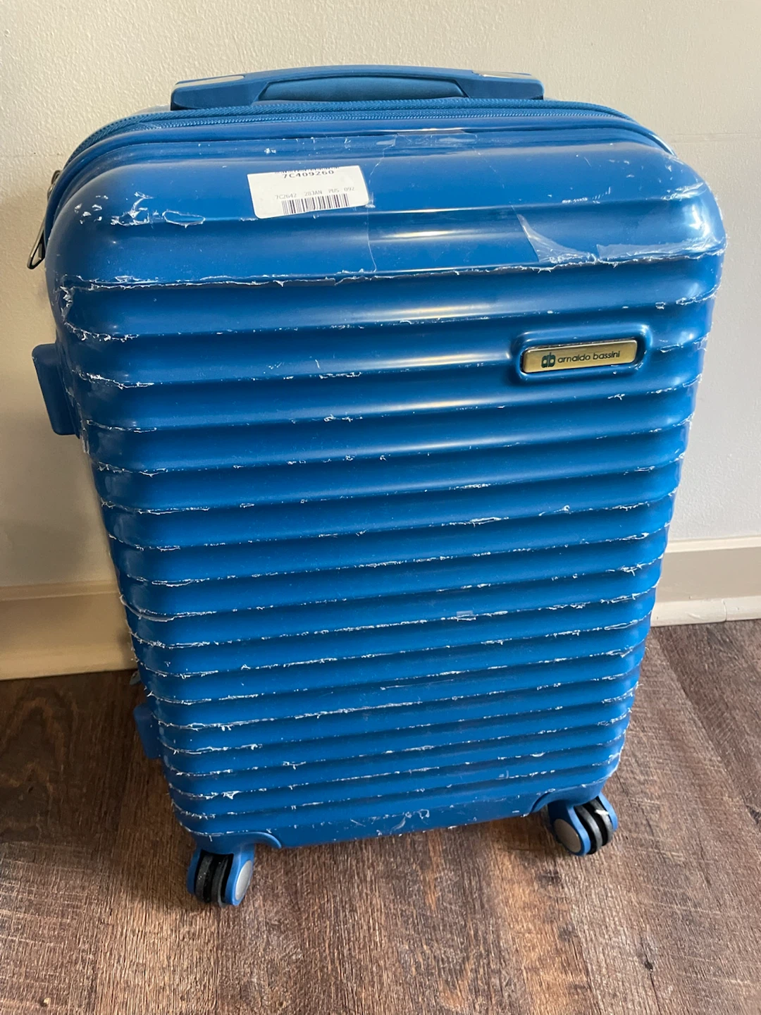 Arnaldo Bassini Blue Carry-On Luggage