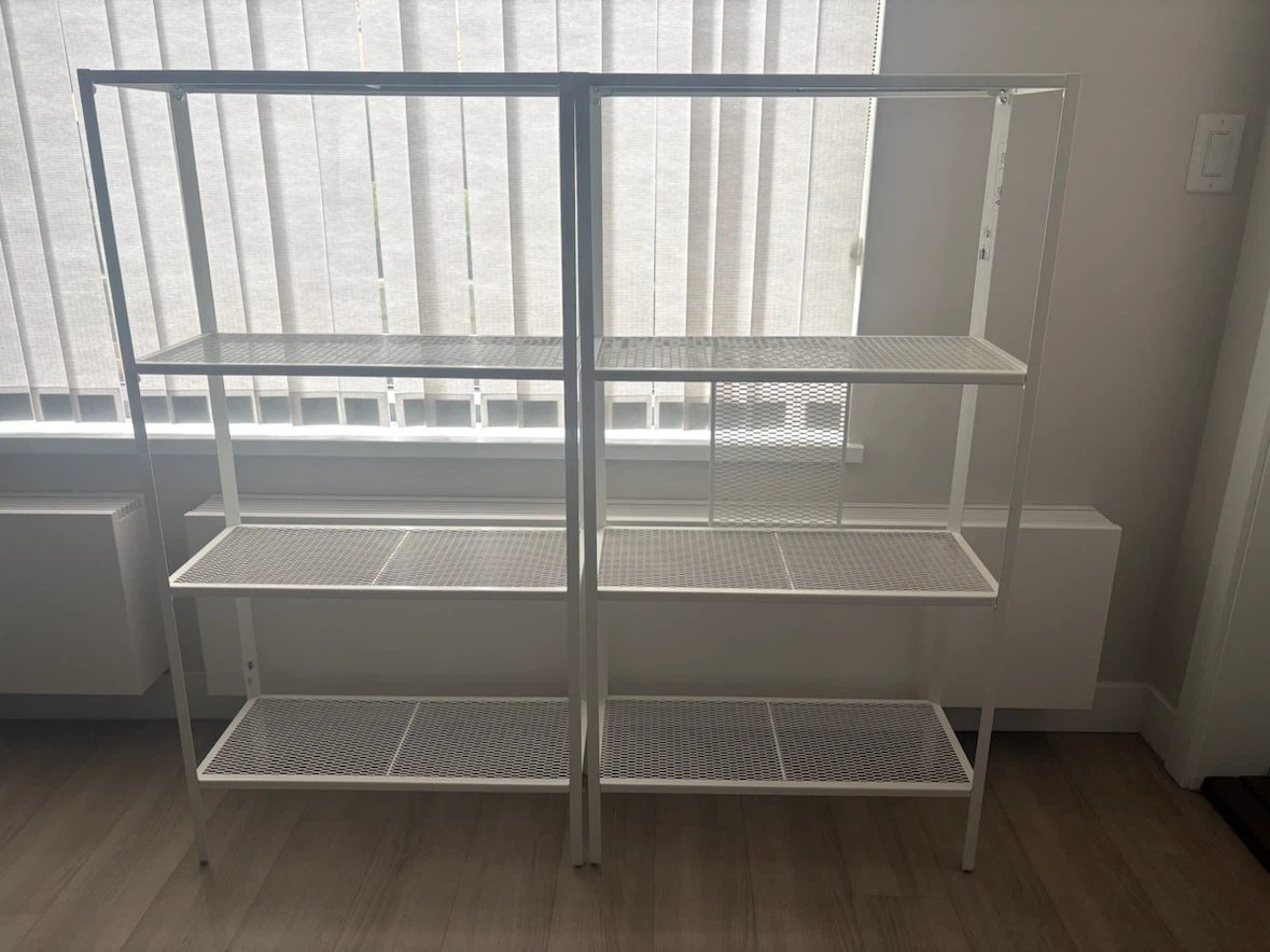 IKEA HYLLIS Metal Shelving Units - photo 3