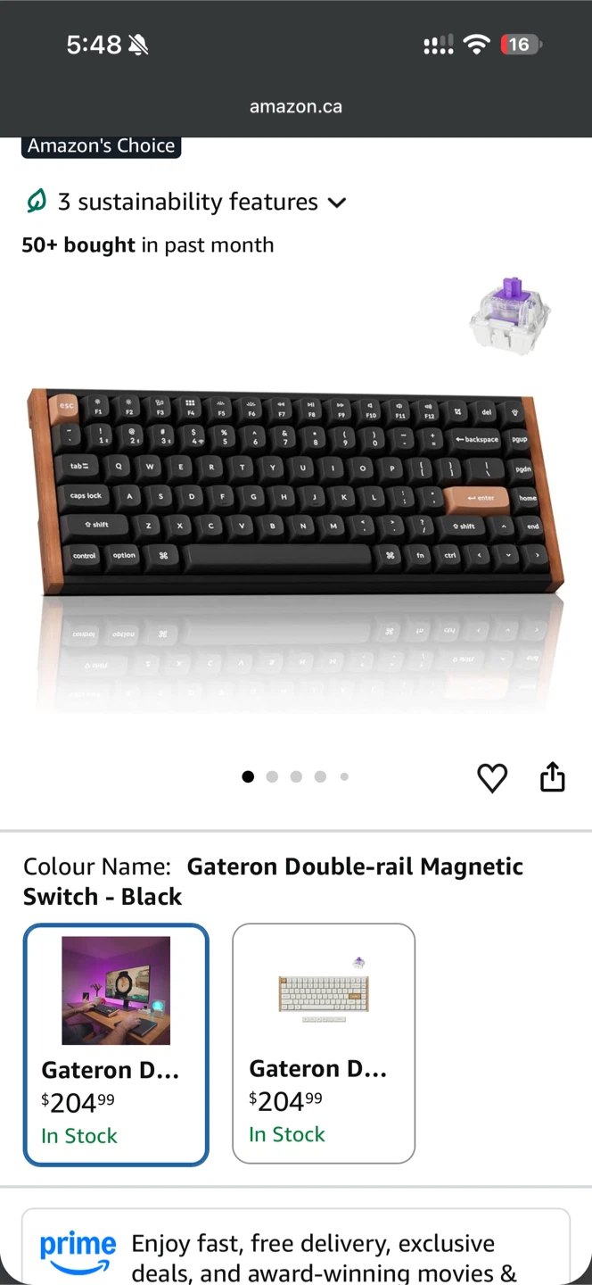 Keychron K8 HE TKL Wireless Magnetic Switch Keyboard - photo 2