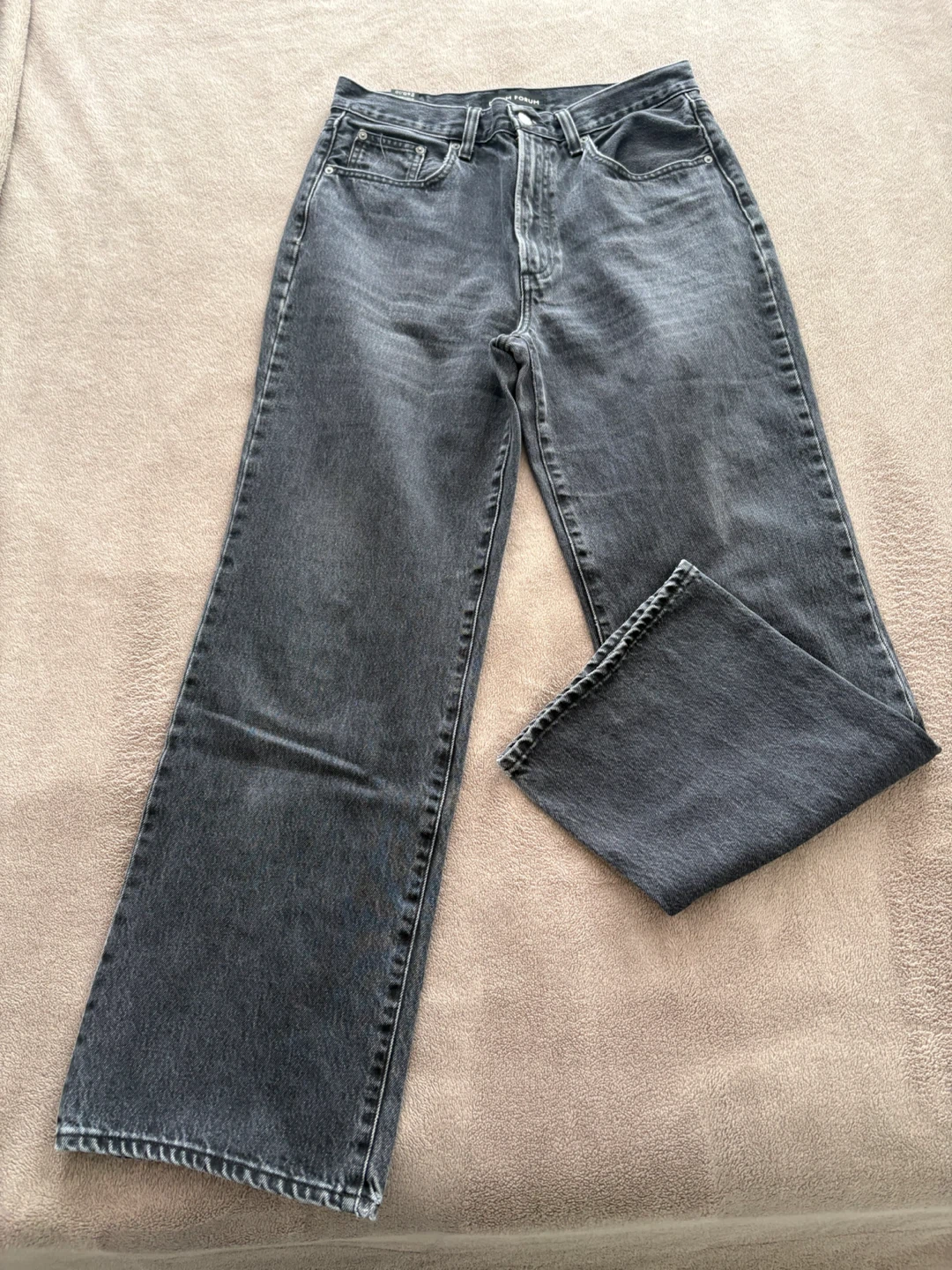 Denim Forum The Farrah Hi-Rise Wide Jeans