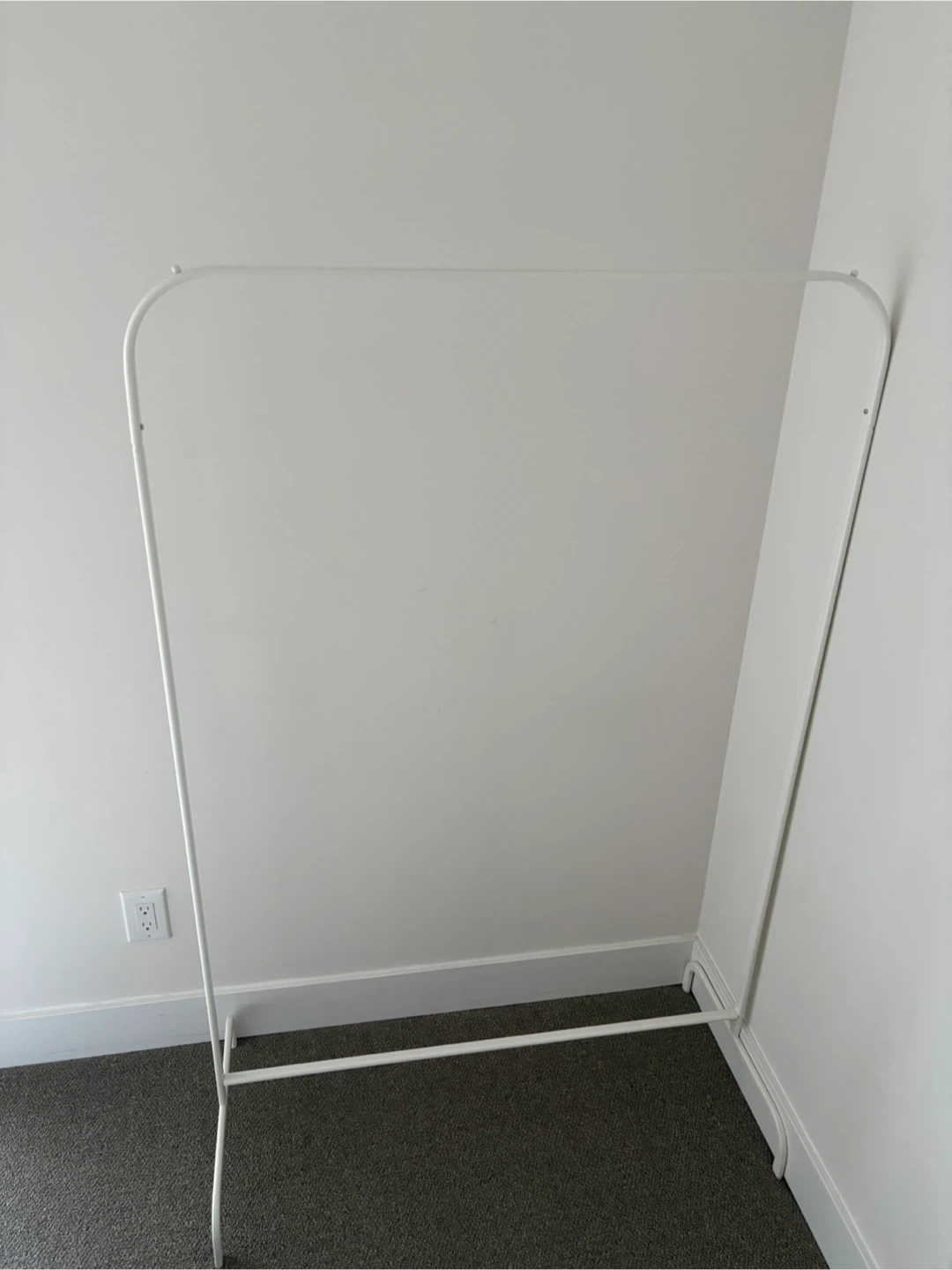 White Metal Clothing Rack