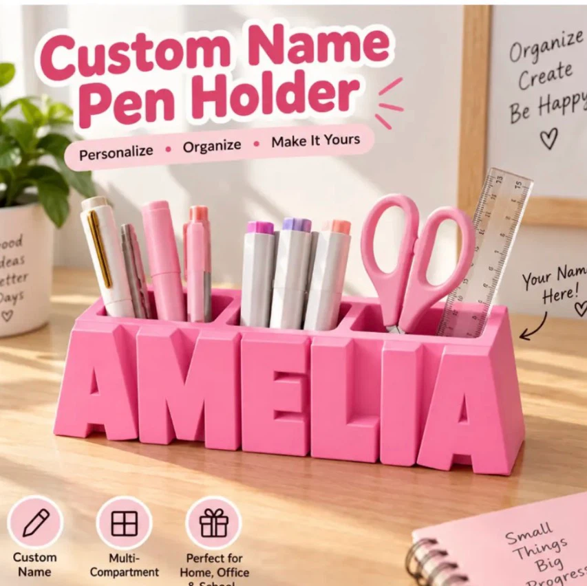Custom Name Pen Holder