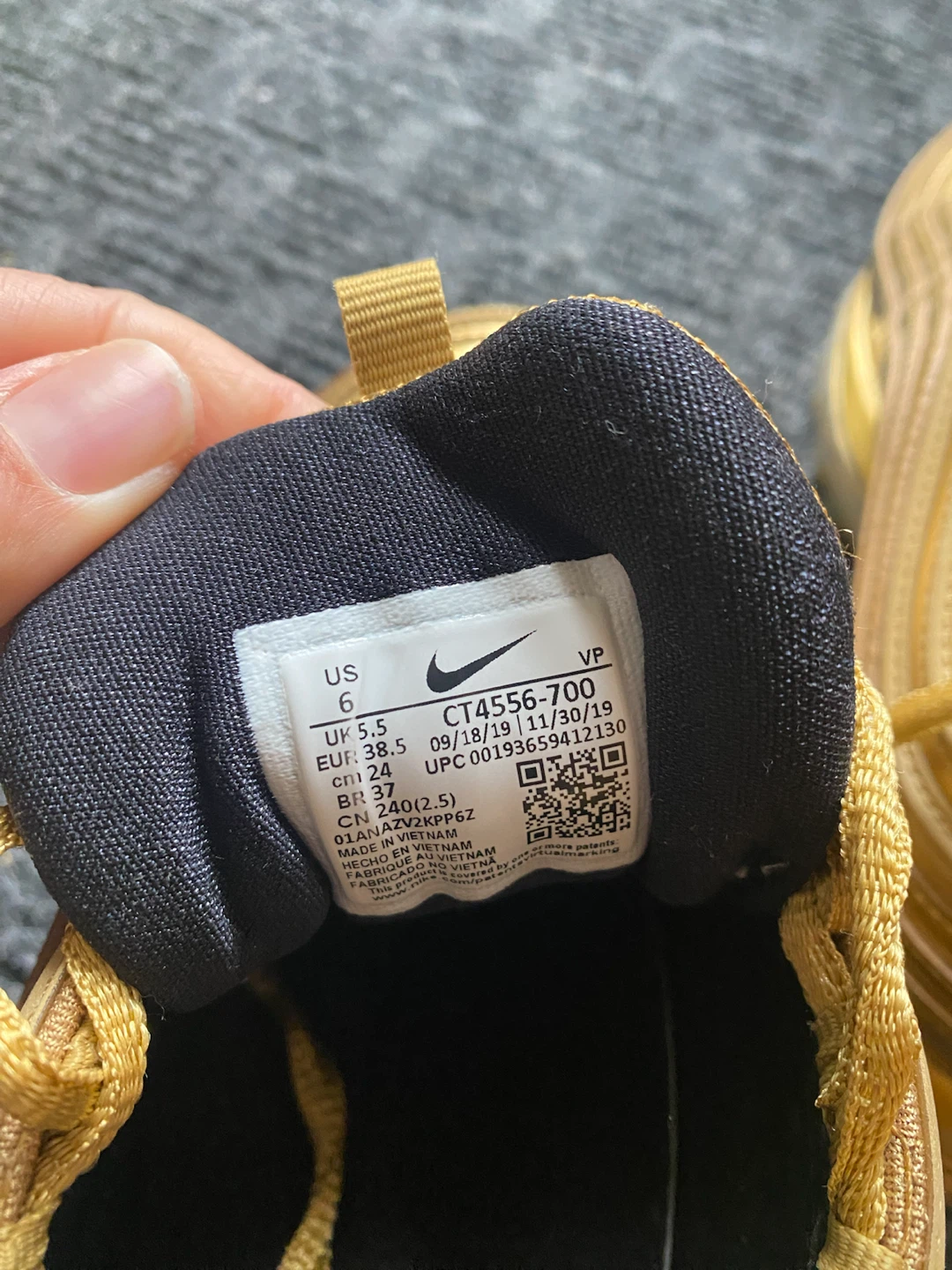 Nike Air Max 97 Metallic Gold Sneakers - photo 4