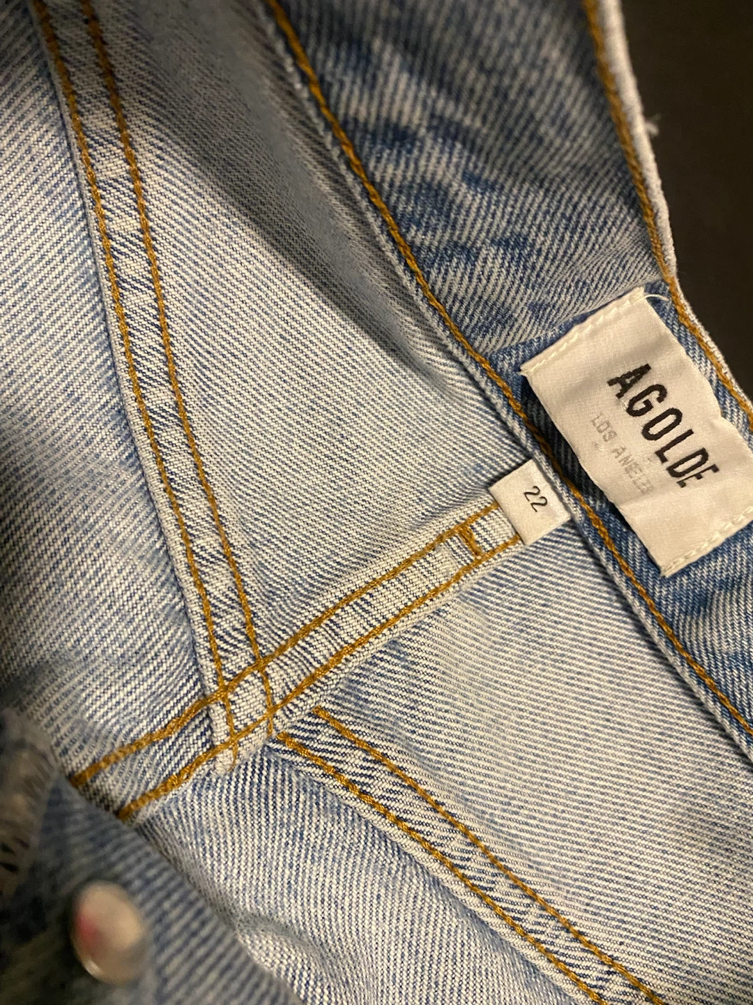 AGOLDE light wash distressed denim jeans - photo 5