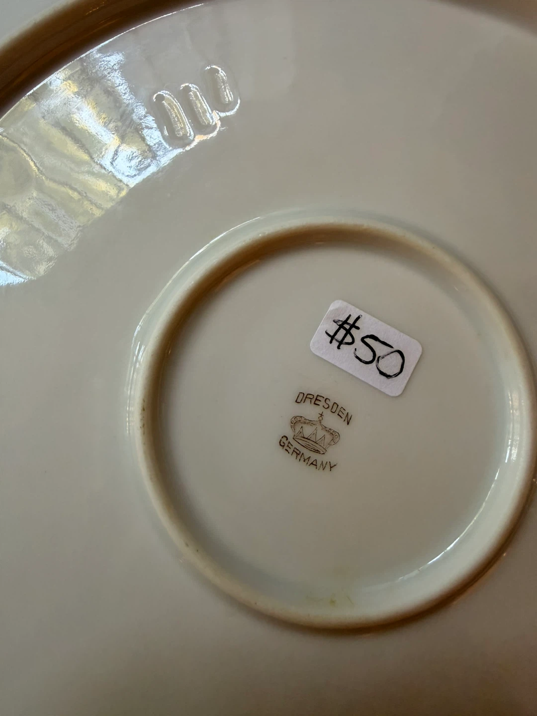 Dresden Germany Floral Decorative Plate - photo 3