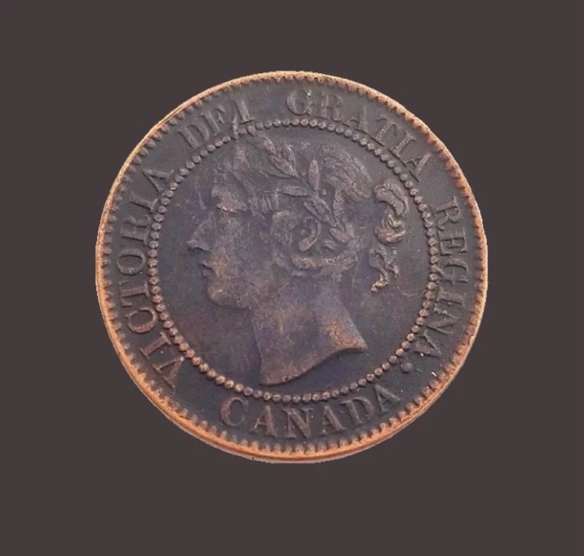1858 Canadian One Cent Coin
