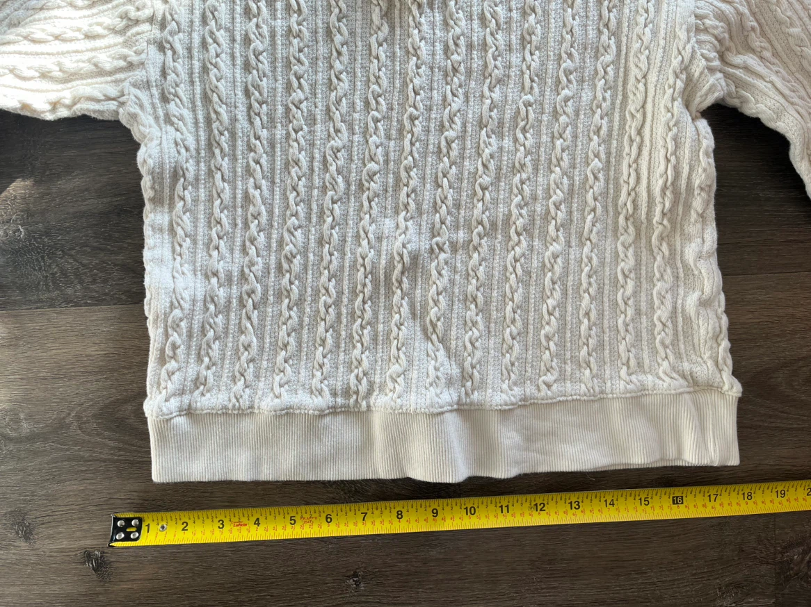 H&M Cable-Knit Sweater Cream Kids Size 10-12A - photo 4
