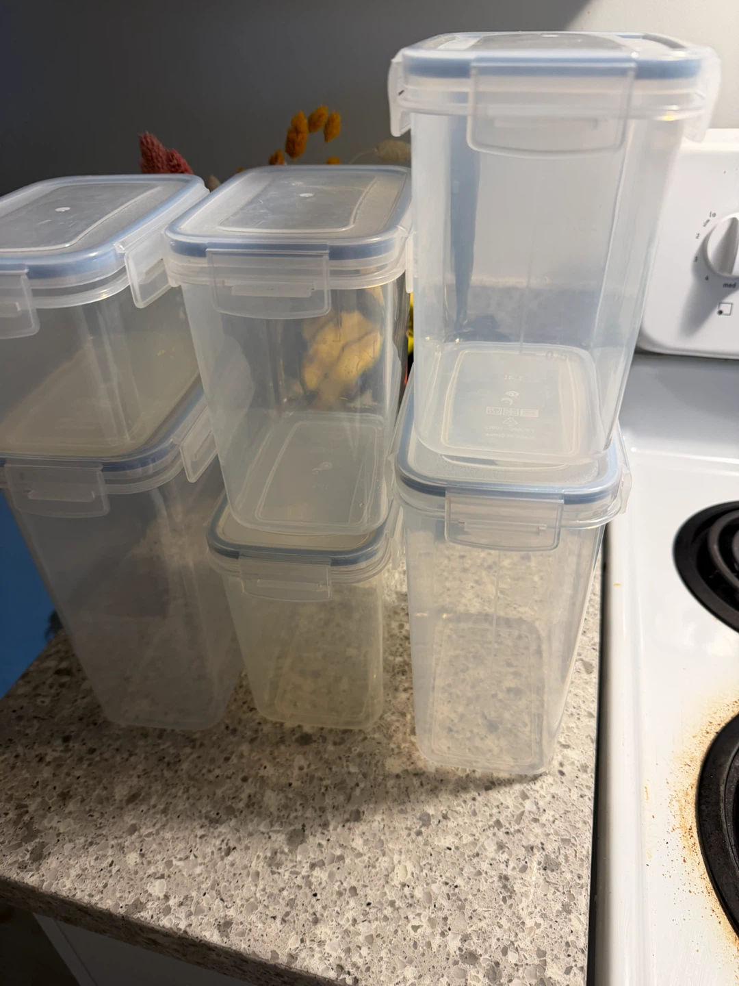 Set of 5 Airtight Food Storage Containers