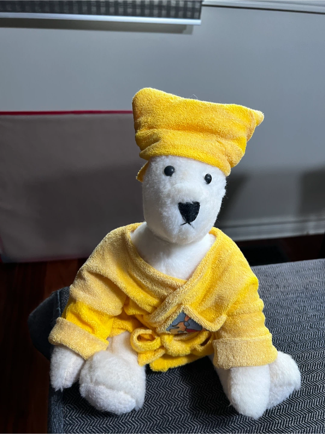 Plush Bear in Yellow Bathrobe - photo 2