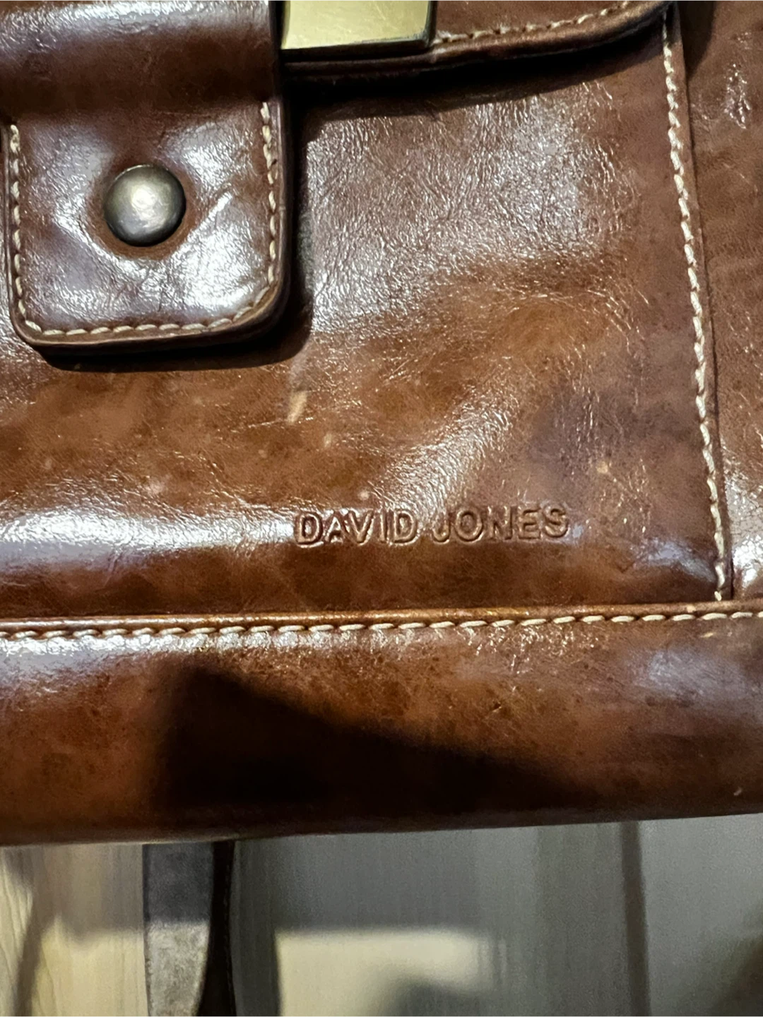 David Jones Brown Leather Backpack - photo 2
