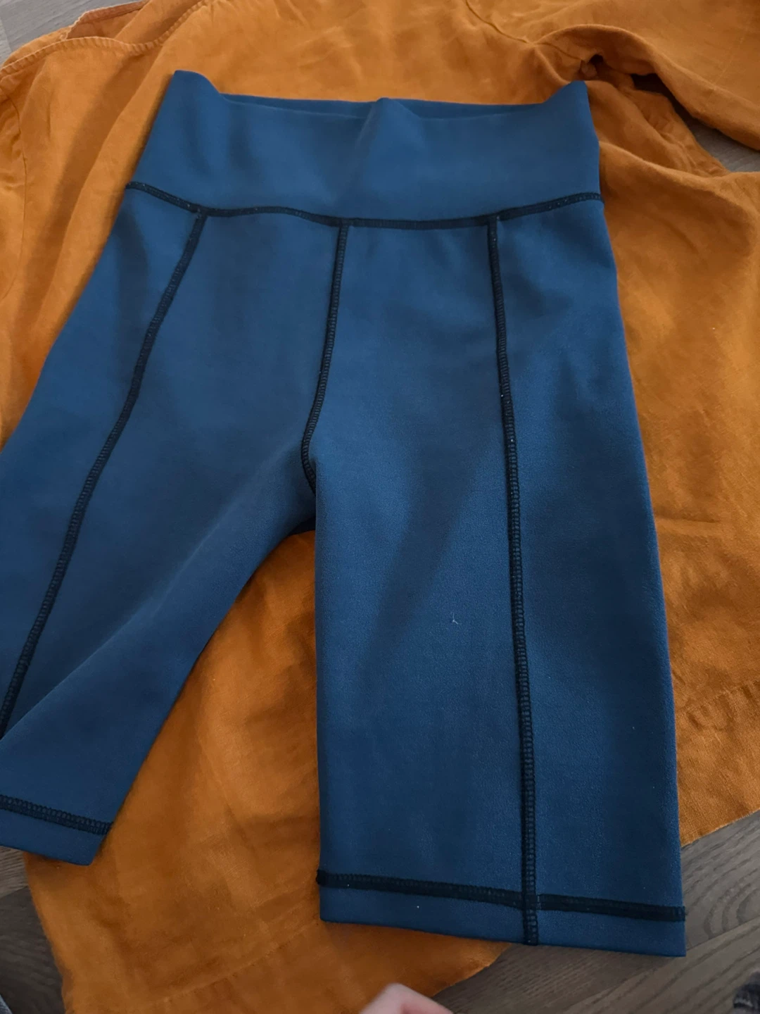 Designer’s Blue athletic biker shorts