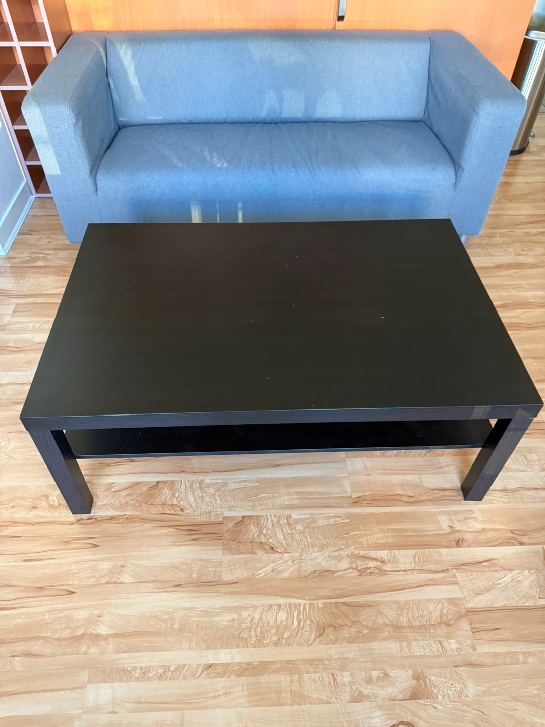 Grey Sofa Couch and Coffee Table