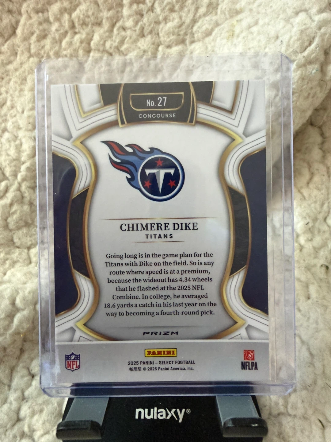 2025 Panini Select Chimere Dike Rookie Card - photo 2