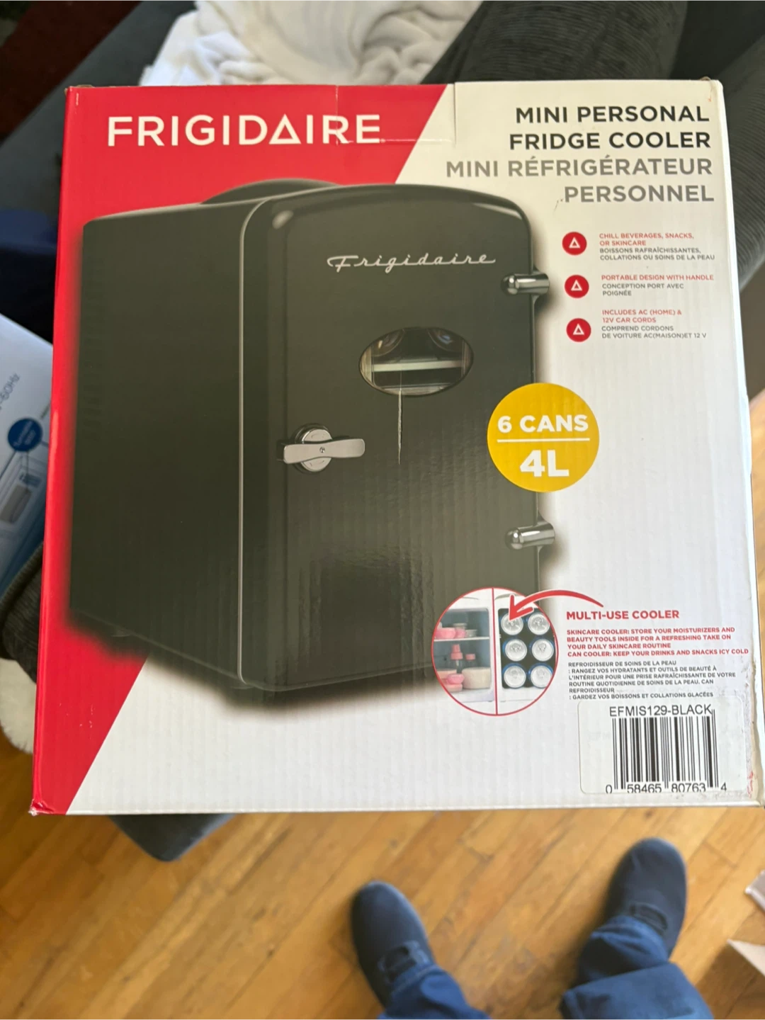 Frigidaire Mini Personal Fridge Cooler - Black