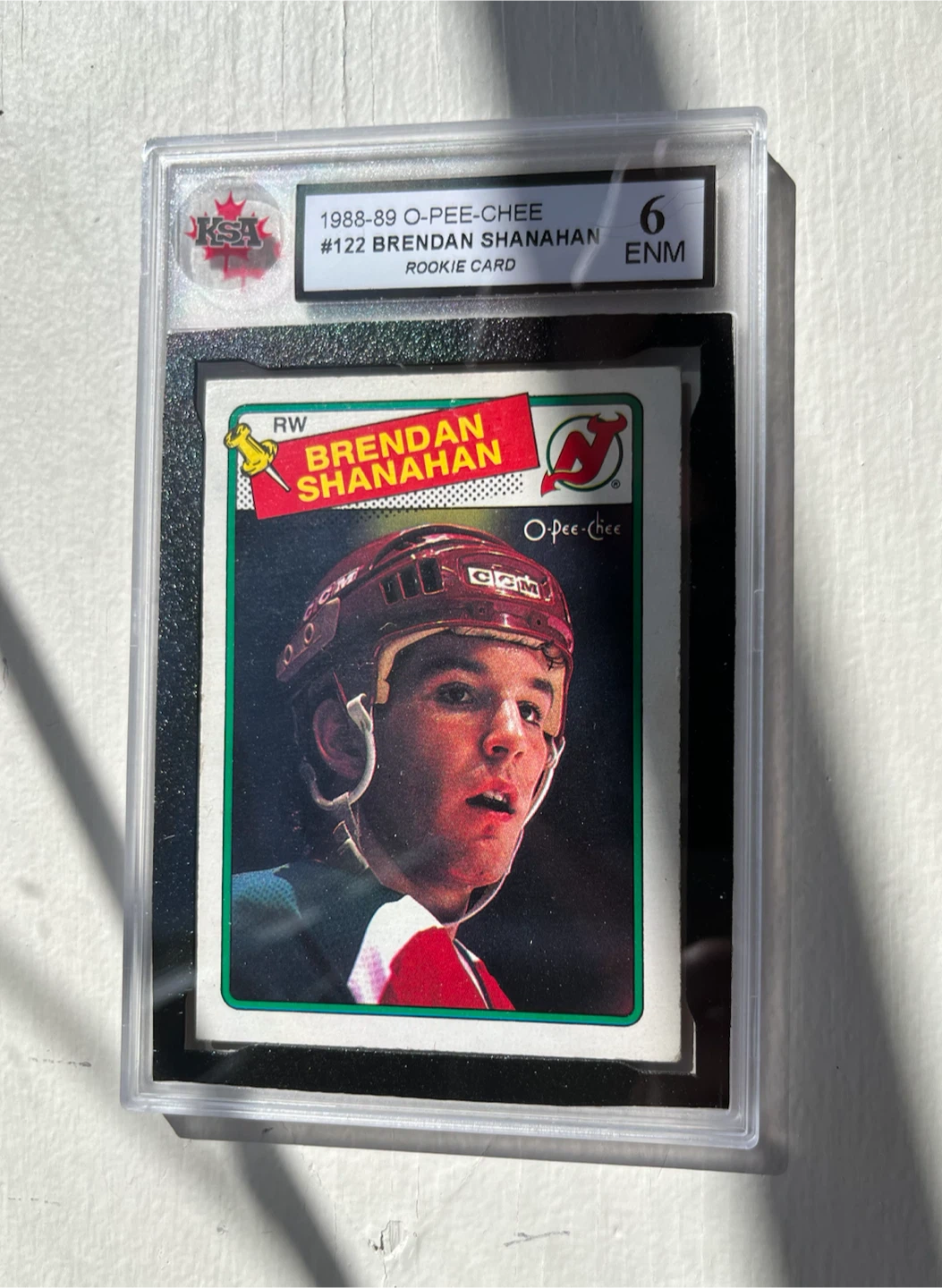 1988-89 O-Pee-Chee Brendan Shanahan Rookie Card KSA 6