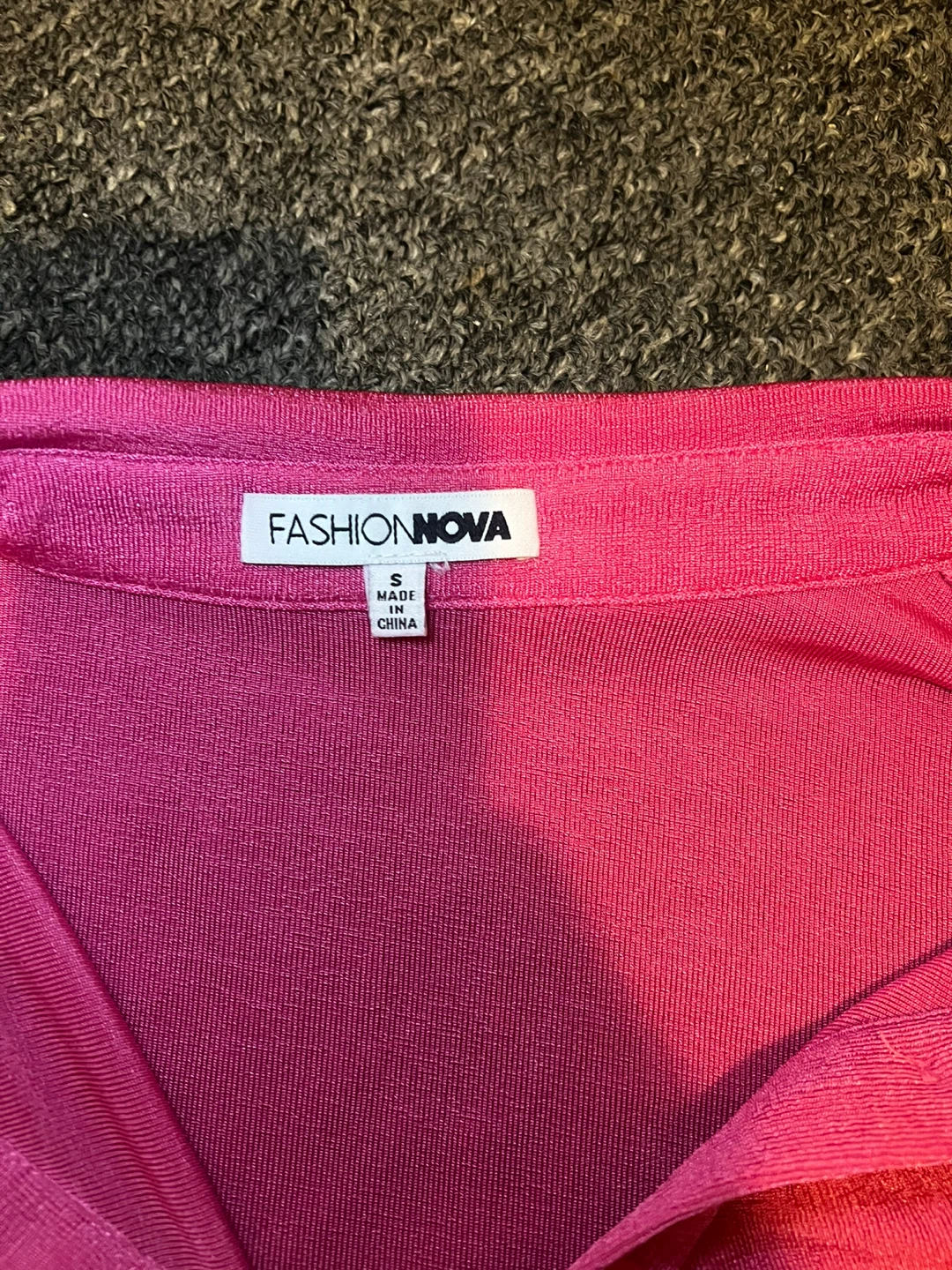 Fashion Nova Pink Ruched Button-Down Top - photo 3