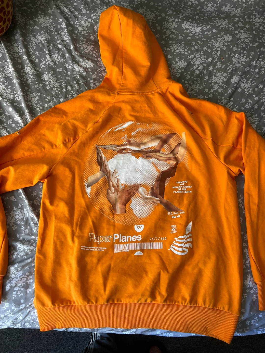 Paper Planes Orange Hoodie - photo 4