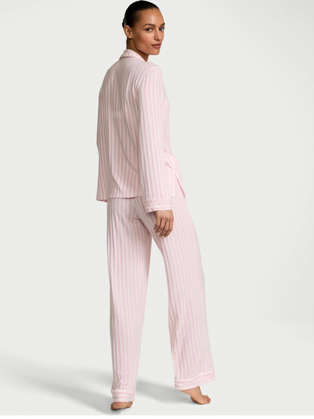 Victoria's Secret Pink Striped Pajama Set size S - photo 2