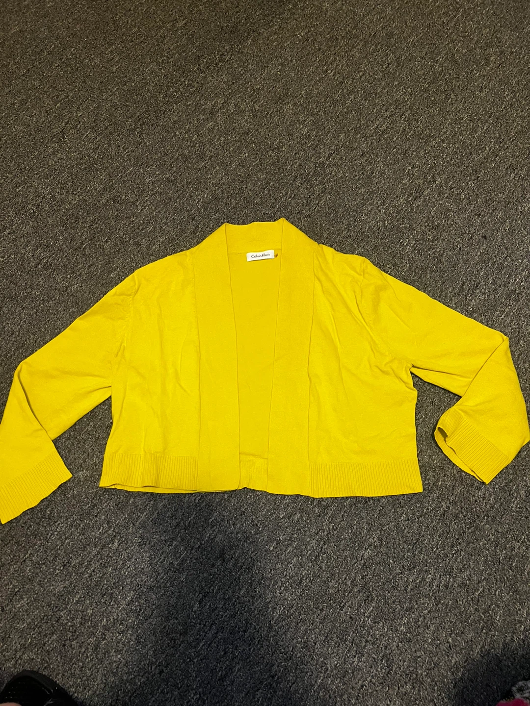 Calvin Klein Yellow Open Cardigan - photo 2