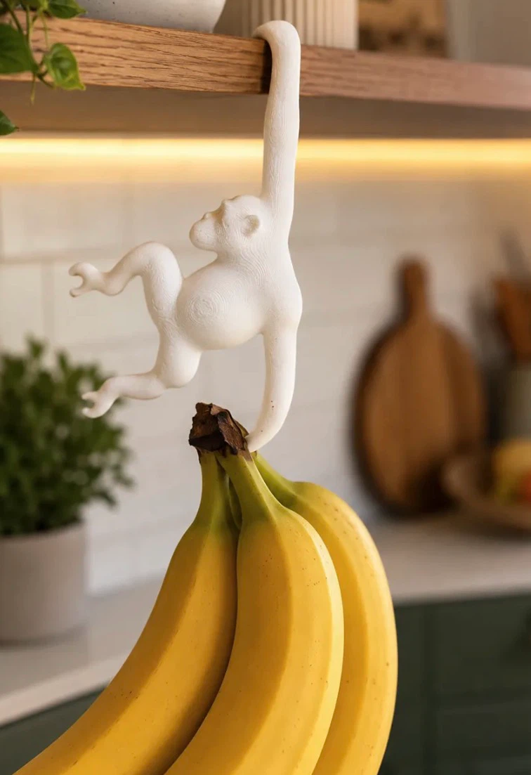 White Monkey Banana Hanger