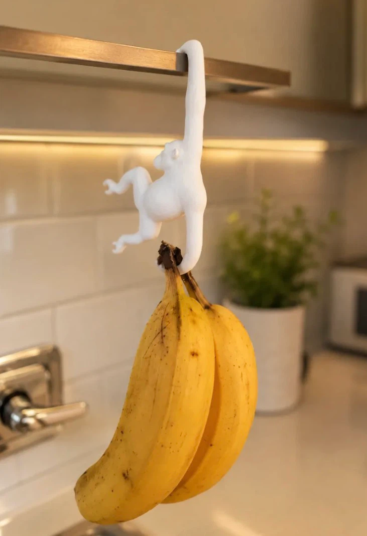 White Monkey Banana Hanger - photo 2