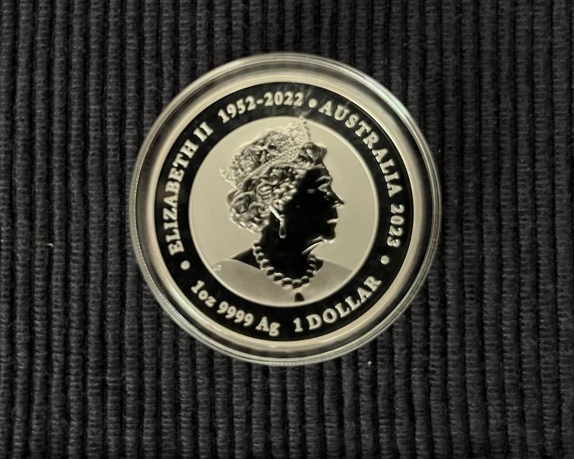 2023 Australia 1oz Silver Dragon and Koi Coin - photo 2