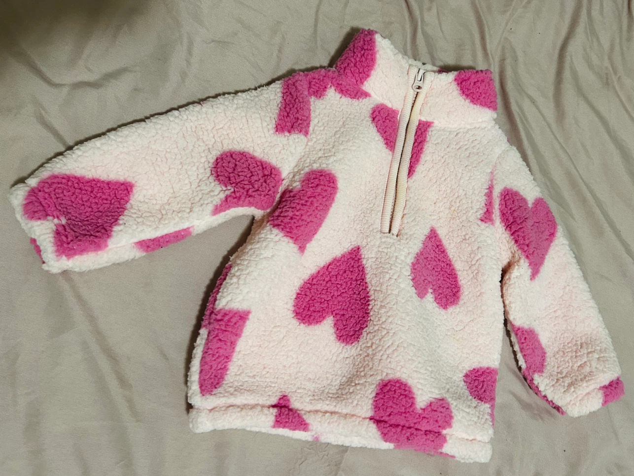 Carter's Heart Print Fleece Pullover 6m