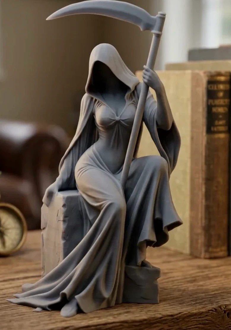 Grim Reaper Sitting Figurine