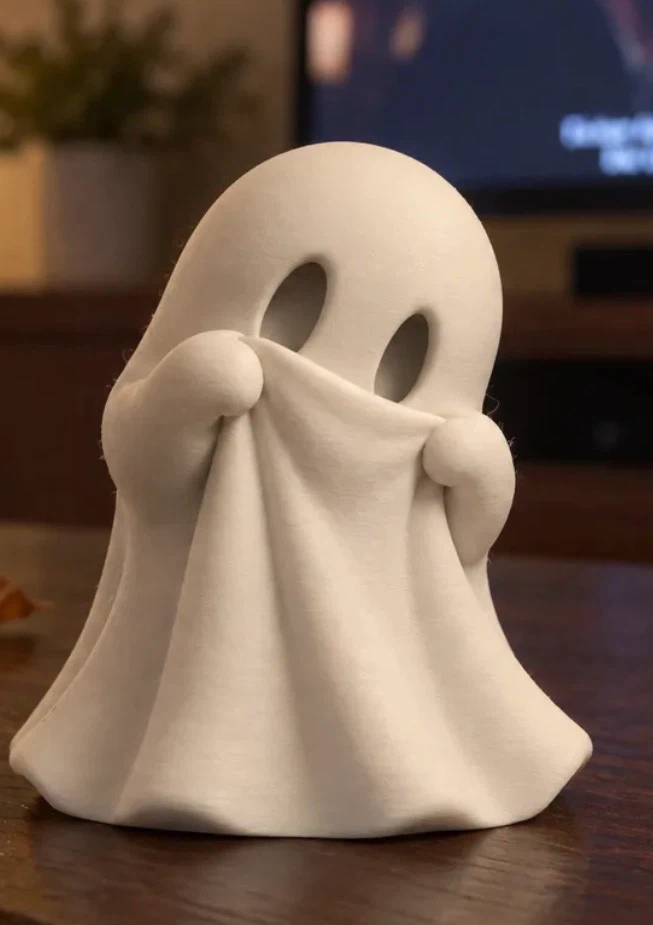 3D Printed Shy Ghost Figurine