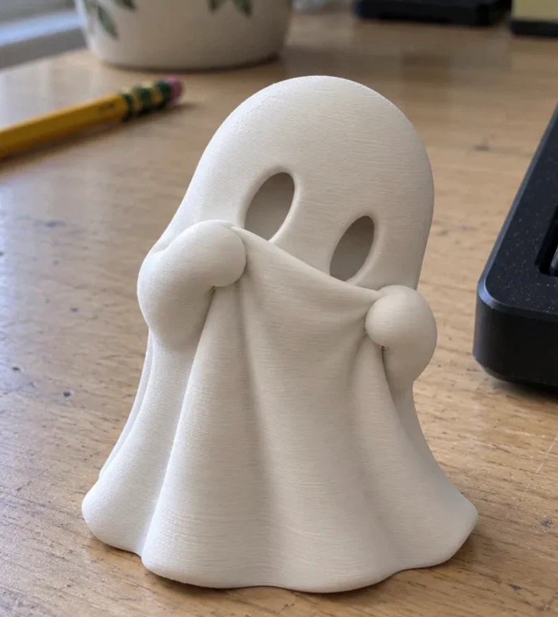 3D Printed Shy Ghost Figurine - photo 3