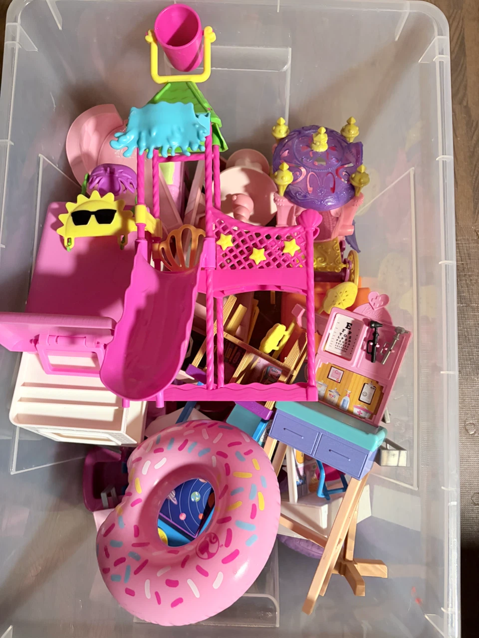 Random Barbie Dollhouse Furniture and Playground Lot