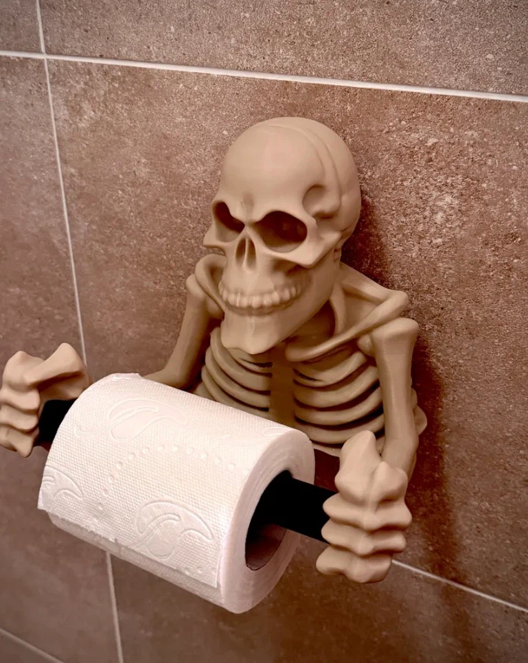 Skeleton Toilet Paper Holder