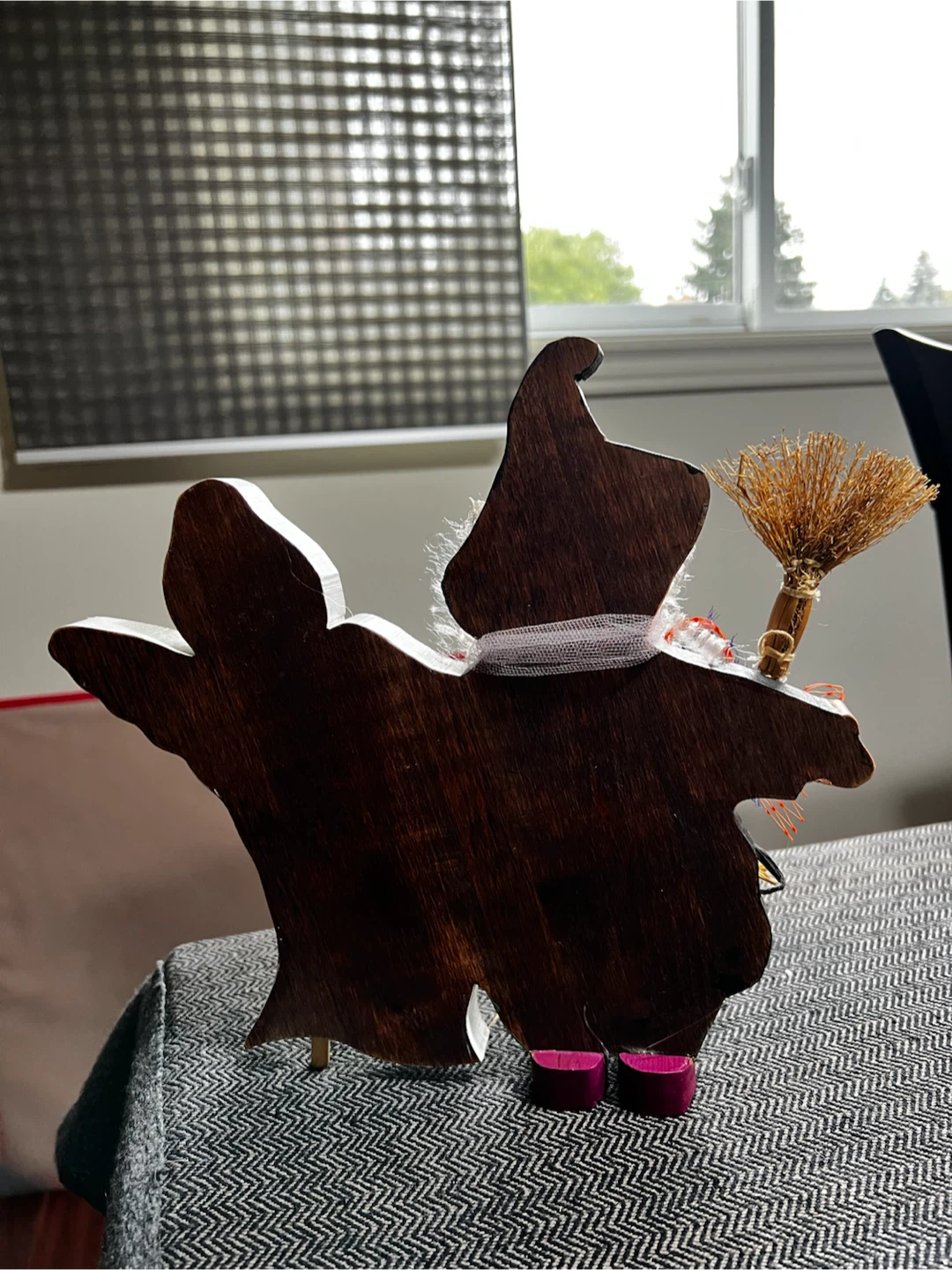 Wooden Halloween Witch and Ghost Decor - photo 2