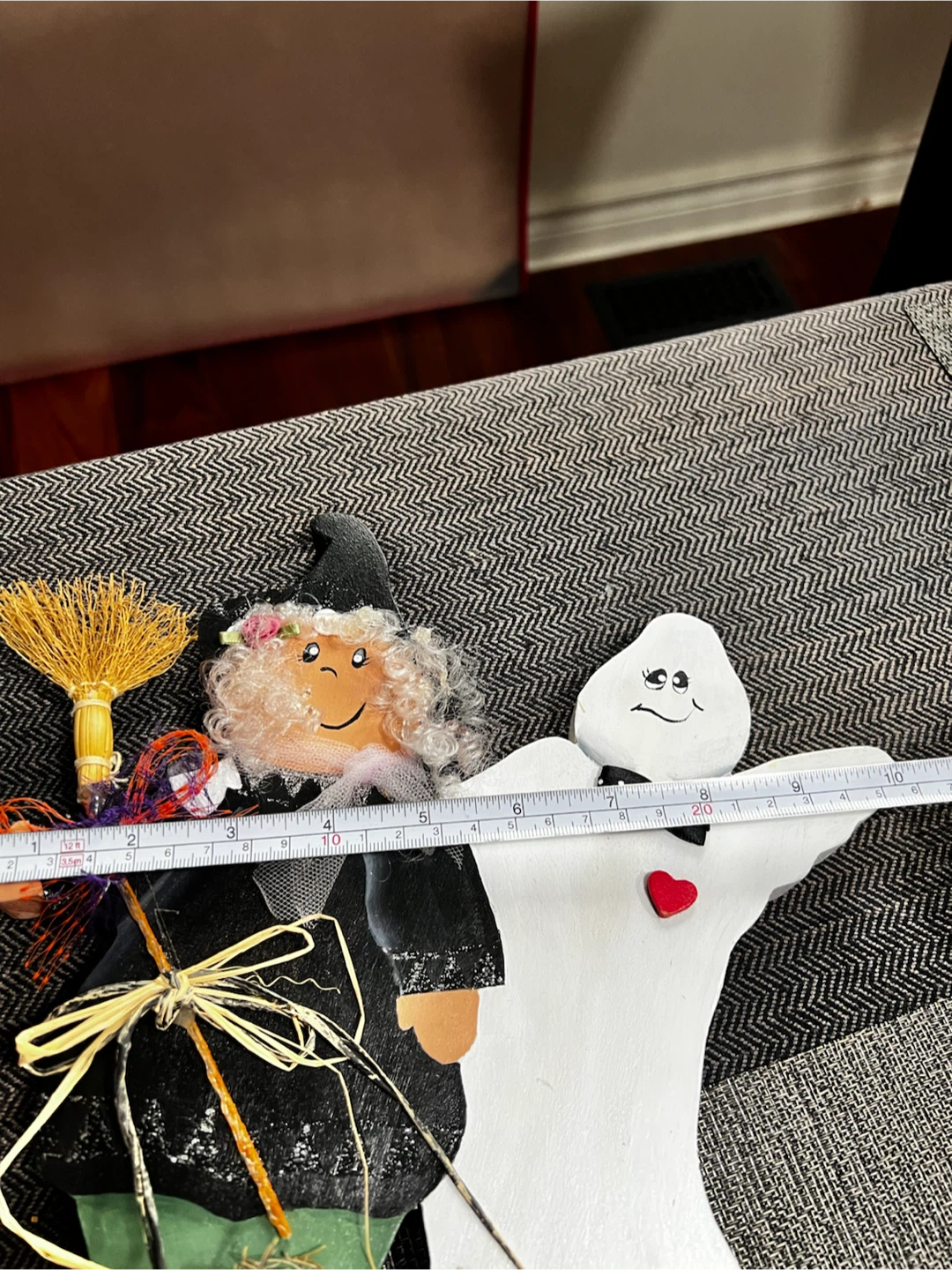 Wooden Halloween Witch and Ghost Decor - photo 4