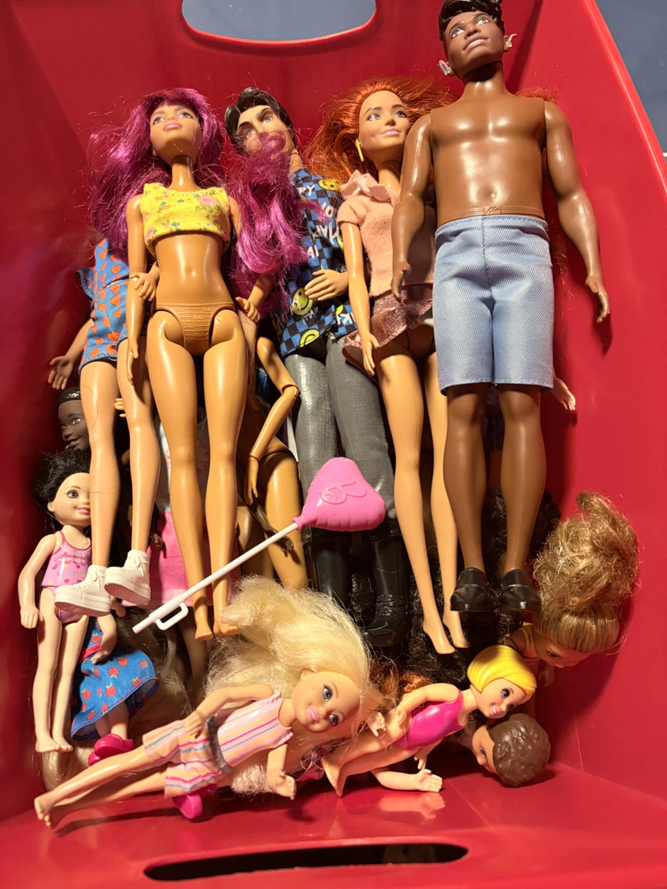 Assorted Barbie and Ken Dolls