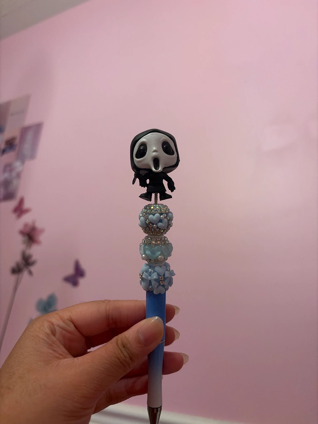 Scream Ghostface Custom Beaded Pen