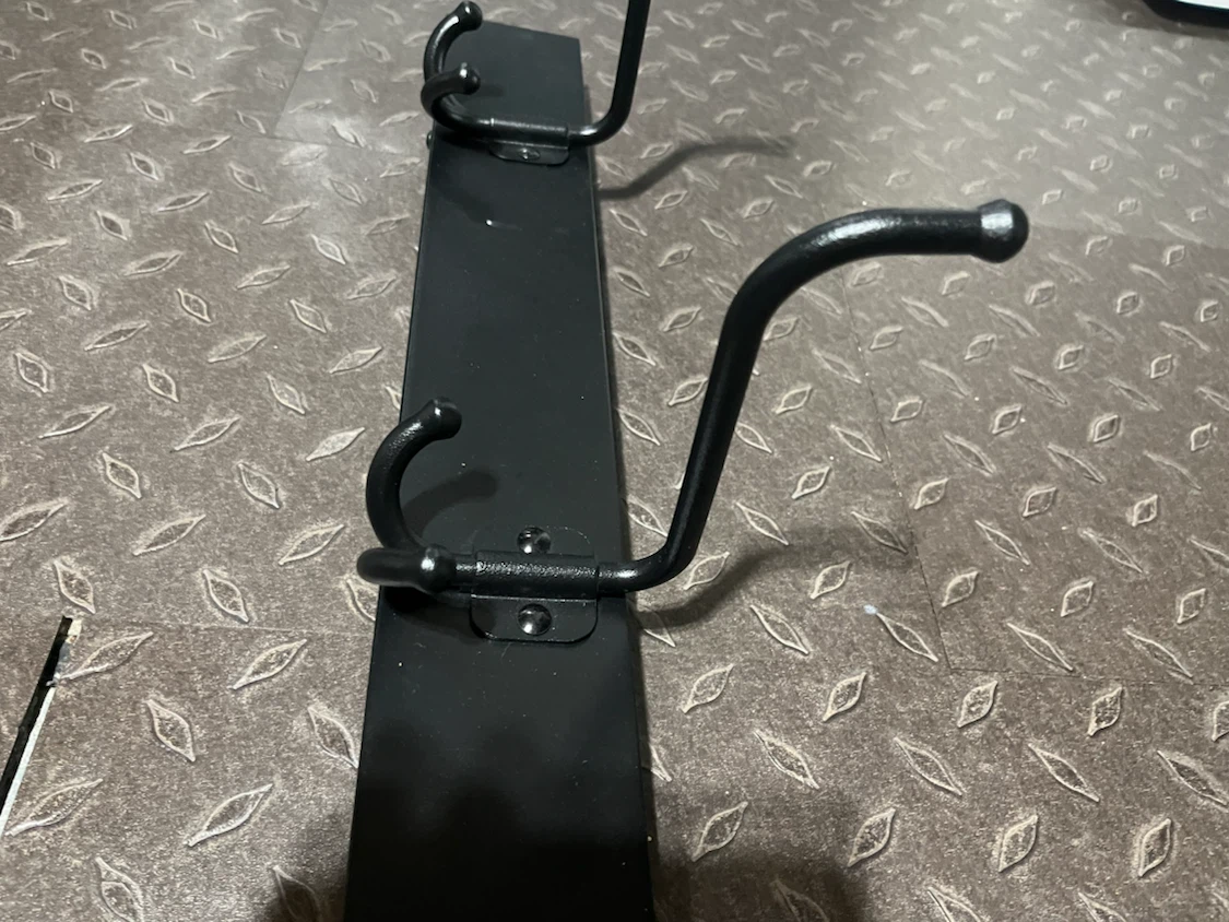 Wall Mounted Black Coat Rack - photo 2